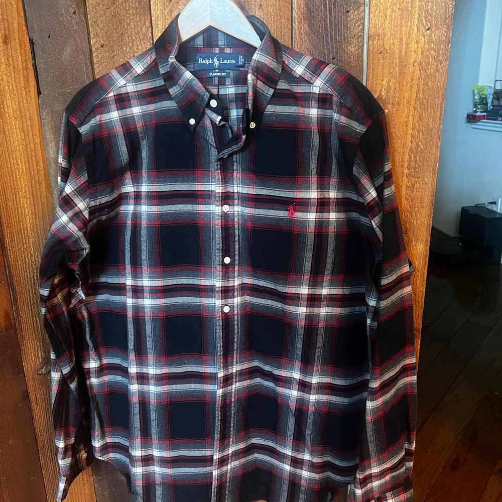 Ralph Lauren Polo Men's Black Plaid Shirt